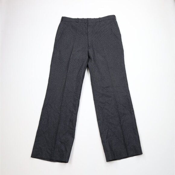 Vintage 50s 60s Streetwear Mens 34x30 Wool Pinstriped Wide...